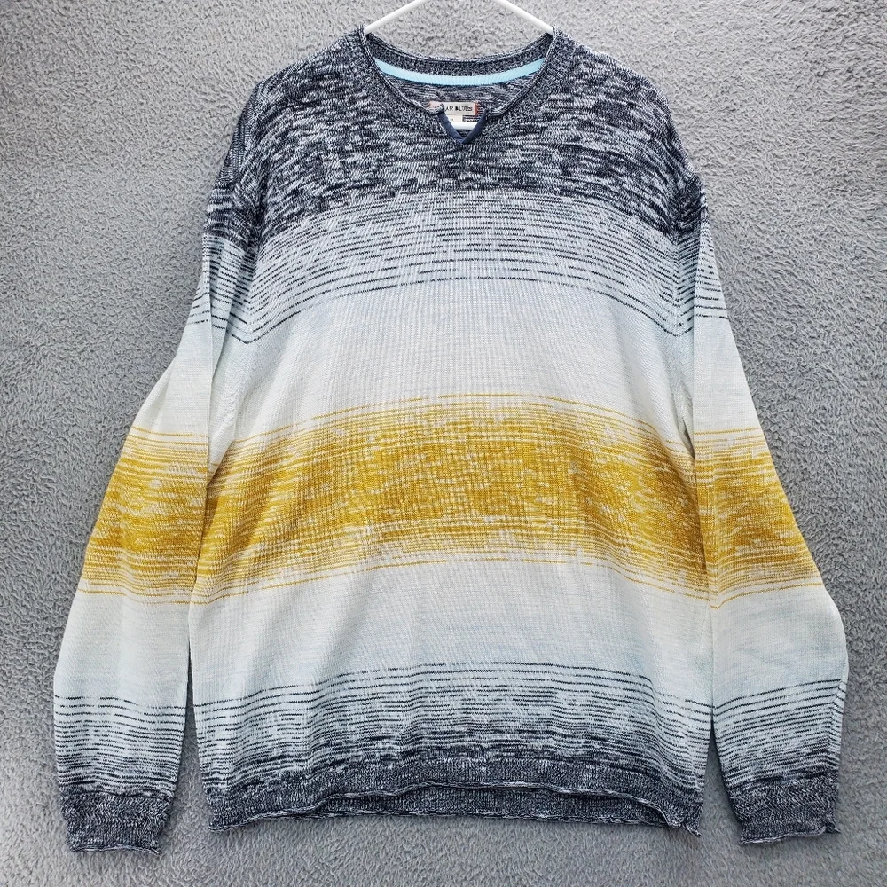 32 Bar Blues Soulero Yarn Dyed Sweater Mens Size XL